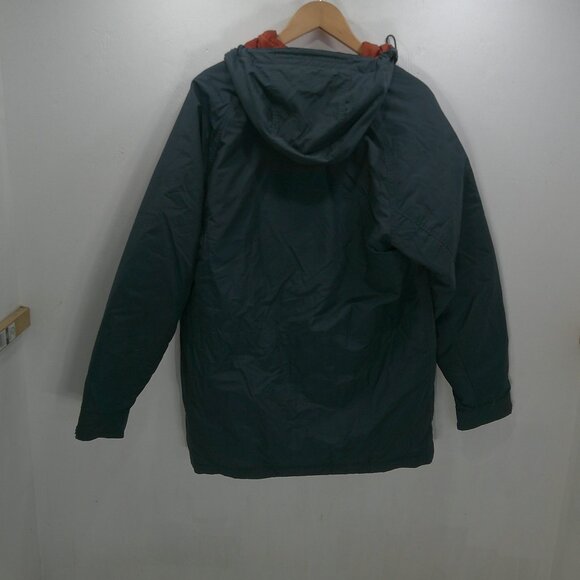 Eddie Bauer Preppy Classic Premium Goose Down Micro Therm Hooded Navy Jacket M - Picture 4 of 13